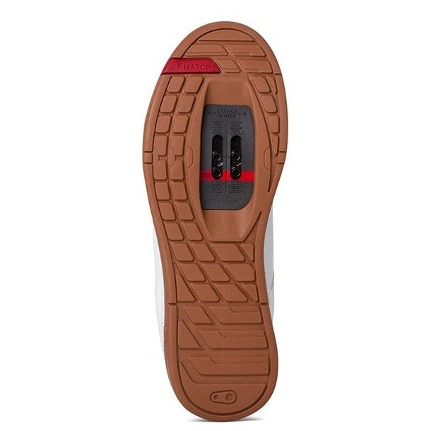 Crankbrothers Mallet Lace Clip-in Hvid/Rød Splatter