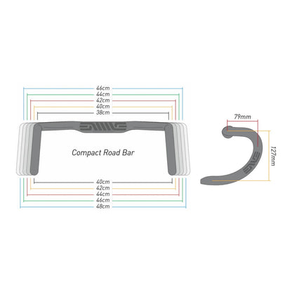 ENVE Compact Road (IN-ROUTE) Drop Bar Flere Varianter