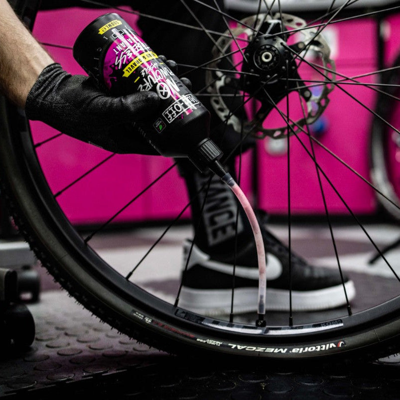 Opsætning til Tubeless inkl.ventiler og Tubeless væske