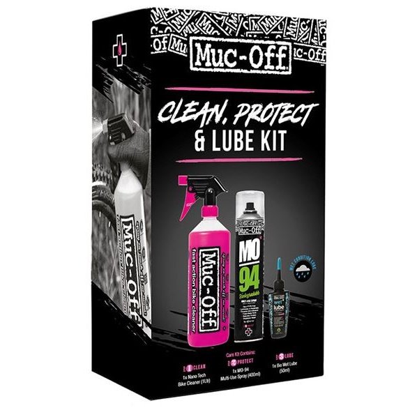 Muc-Off Wash, Protect and Wet Lube Kit