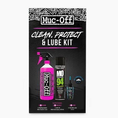 Muc-Off Wash, Protect and Wet Lube Kit