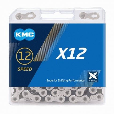 KMC kæde Sort/sølv 12 speed
